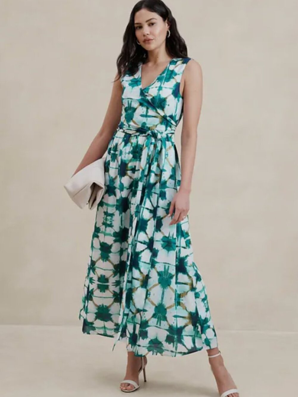Banana Republic Voile Wrap-Waist Maxi Dress